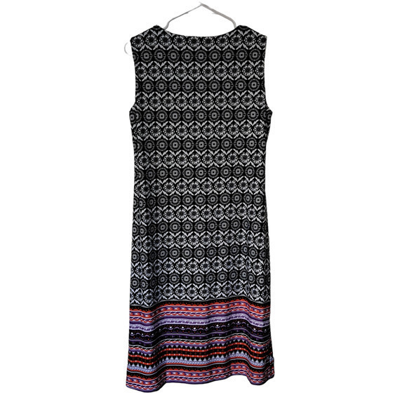 NY Collection Womens Lined Sleeveless‎ V neck Mini A-line Dress Black Sz S - Picture 2 of 5